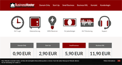 Desktop Screenshot of business-hoster.com