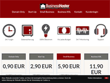 Tablet Screenshot of business-hoster.com